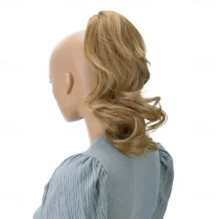 Hairpiece Ponytail Extensions Voluminous Wavy Blond Mix H136