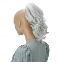 Hairpiece Ponytail Extensions Voluminous Wavy Blond Mix H136