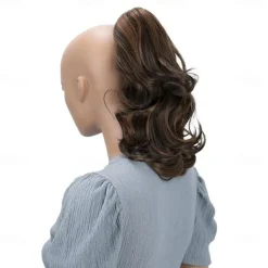 Hairpiece Ponytail Extensions Voluminous Wavy Blond Mix H136