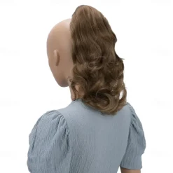 Hairpiece Ponytail Extensions Voluminous Wavy Blond Mix H136