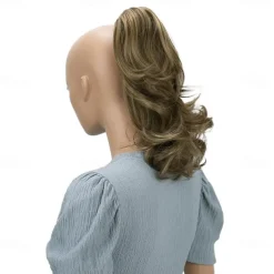 Hairpiece Ponytail Extensions Voluminous Wavy Blond Mix H136