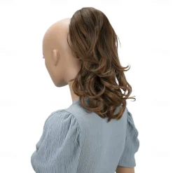 Hairpiece Ponytail Extensions Voluminous Wavy Blond Mix H136