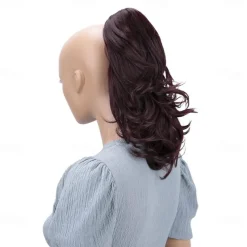 Hairpiece Ponytail Extensions Voluminous Wavy Blond Mix H136