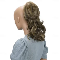 Hairpiece Ponytail Extensions Voluminous Wavy Blond Mix H136