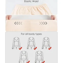 Half Slips for Women Underskirt Dress Extender Lace Trim Knee Length Midi Skirt 19-26