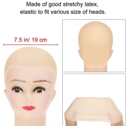 Halloween Bald Caps Makeup Bald Head Funny Costume Kid's Adults' Men's Women's Boys' Halloween Carnival Easy Halloween Costumes Dress Up