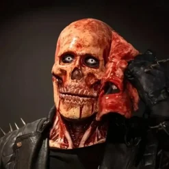 Halloween Blood Double Mask, Joker Skull Scary Realistic Halloween Mask For Adults Costumes Men's Halloween Costume, Frightening Fun Horror Skull Mask