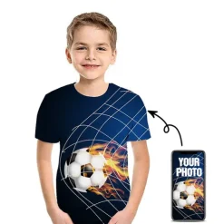 Halloween Boys 3D Graphic Halloween pattern T shirt Tee Short Sleeve 3D Print Fall Winter Spring & Summer Cool Adorable Kids 4-12 Years Outdoor Party Regular Fit