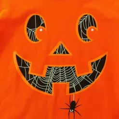 Halloween Boys 3D Graphic Spider Tee Long Sleeve Spring Fall Fashion Basic Polyester Little Kids(4-7ys) 4-7 Years Crew Neck Outdoor Casual Daily Regular Fit