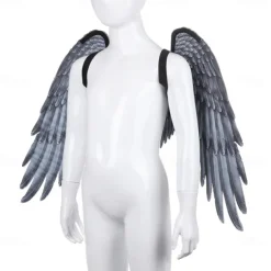 Halloween 3D Angel Wings Mardi Gras Theme Party Cosplay Wings For Kids Adult Big Black Wings Devil Costume