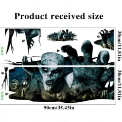Halloween 3D Horror Stickers, Spooky Halloween Decorations for Parties, Festivals, and Haunted Houses, Creepy Atmosphere Enhancers, Ideal for Trick-or-Treat Events