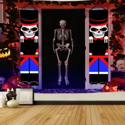 Halloween Death Hanging Tapestry Wall Art Large Tapestry Mural Decor Photograph Backdrop Blanket Curtain Home Bedroom Living Room Decoration Halloween Decorations