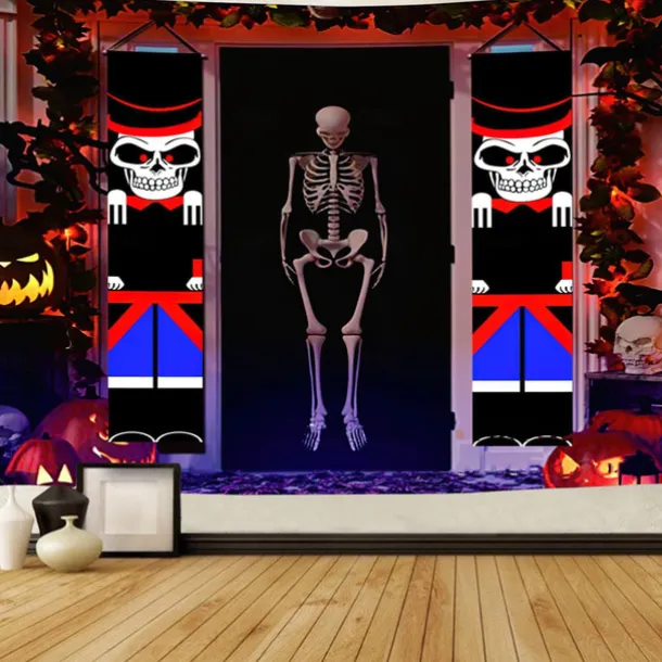 Halloween Death Hanging Tapestry Wall Art Large Tapestry Mural Decor Photograph Backdrop Blanket Curtain Home Bedroom Living Room Decoration Halloween Decorations