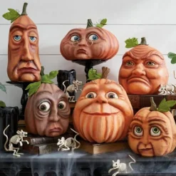 Halloween Decoration Courtyard Decoration Halloween Monster Combinations Pumpkin Venue Layout Props Pumpkin Bar Expressive Pumpkin Statue