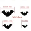 Halloween Decoration 3D Black PVC Bat Halloween Party Bar Room Halloween Party Scary Decor Props Wall Sticker Halloween Decor Halloween Supplies