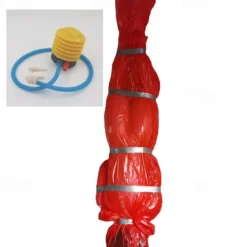 Halloween Decorations Dead Victim Props,Scary Fake Corpse with Pump,152cm Hanging Scary Fake Corpse in Bag Death Victim Halloween Outdoor Props Creepy Haunted House Halloween Decorations