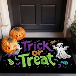 Halloween Decorations Hunted House Doormat Kitchen Mat Floor Mat Non-Slip Area Rug Oil Proof Rug Indoor Outdoor Mat Bedroom Decor Bathroom Mat Entrance Rug
