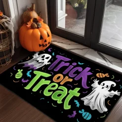Halloween Decorations Hunted House Doormat Kitchen Mat Floor Mat Non-Slip Area Rug Oil Proof Rug Indoor Outdoor Mat Bedroom Decor Bathroom Mat Entrance Rug