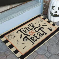 Halloween Decorations Pumpkin Ghosts Doormat Kitchen Mat Floor Mat Non-Slip Area Rug Oil Proof Rug Indoor Outdoor Mat Bedroom Decor Bathroom Mat Entrance Rug
