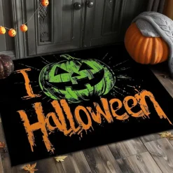 Halloween Decorations Pumpkin Doormat Kitchen Mat Floor Mat Non-Slip Area Rug Oil Proof Rug Indoor Outdoor Mat Bedroom Decor Bathroom Mat Entrance Rug