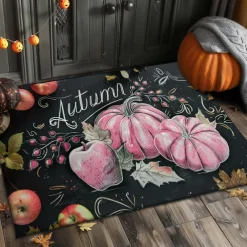 Halloween Decorations Scary Pumpkins Doormat Kitchen Mat Floor Mat Non-Slip Area Rug Oil Proof Rug Indoor Outdoor Mat Bedroom Decor Bathroom Mat Entrance Rug