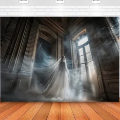 Halloween Decorations Zombie Bride Hanging Tapestry Wall Art Large Tapestry Mural Decor Photograph Backdrop Blanket Curtain Home Bedroom Living Room Decoration Ghost Pumpkin Witch
