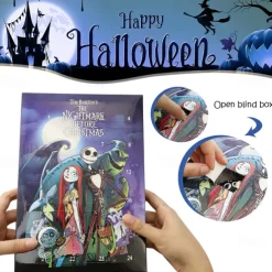 Halloween Doll Advent Calendar 2025 Contains 24 Gifts, Halloween Horror Figures Countdown Calendar with Surprise Toys, The Nightmare Halloween Collectible Figures Gifts for Kids