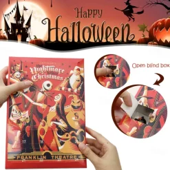 Halloween Doll Advent Calendar 2025 Contains 24 Gifts, Halloween Horror Figures Countdown Calendar with Surprise Toys, The Nightmare Halloween Collectible Figures Gifts for Kids