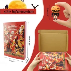 Halloween Doll Advent Calendar 2025 Contains 24 Gifts, Halloween Horror Figures Countdown Calendar with Surprise Toys, The Nightmare Halloween Collectible Figures Gifts for Kids
