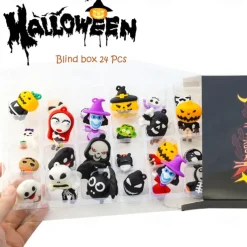 Halloween Doll Advent Calendar 2025 Contains 24 Gifts, Halloween Horror Figures Countdown Calendar with Surprise Toys, The Nightmare Halloween Collectible Figures Gifts for Kids