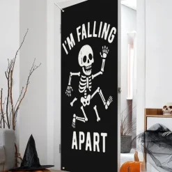 Halloween Door Cover – Funny Mummy Cat 