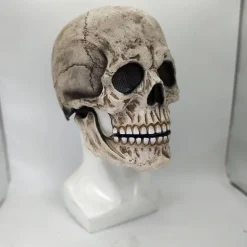 Halloween Full Head Skull Mask,Helmet with Movable Jaw,Scary Realistic Halloween Mask For Adults Costumes,Call of Duty Mask Toy,Halloween Skeleton Decoration
