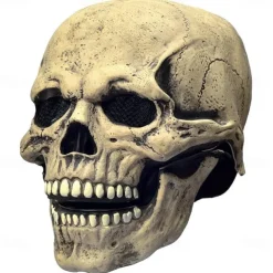 Halloween Full Head Skull Mask,Helmet with Movable Jaw,Scary Realistic Halloween Mask For Adults Costumes,Call of Duty Mask Toy,Halloween Skeleton Decoration