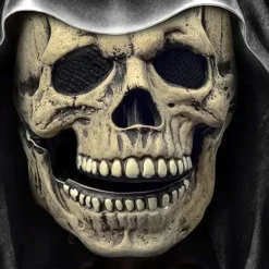 Halloween Full Head Skull Mask Skeleton Mask Halloween Costume Horror Evil Call Of Duty Mask Helmet With Movable Jaw Helmet