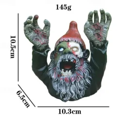 Halloween Ghost Festival Zombie Gnome Bust Statue Resin Handicraft Ornaments Garden Courtyard Decoration