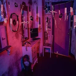 Halloween Ghost House Terror Decoration Blood Knife Flag Pulling Blood Knife String Trick Insect Pendant Flag Pulling Party Atmosphere Decoration