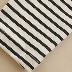 Halloween Girls' 3D Cartoon Striped Dress Long Sleeve Spring Fall Daily Holiday Vacation Princess Beautiful Sweet Kids 4-7 Years Casual Dress Tulle Dress Knee-length Cotton Regular Fit