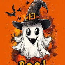 Halloween Girls' 3D Graphic Ghost T shirt Tee Short Sleeve Summer Spring Fashion Basic Polyester Kids 4-12 Years Crew Neck Outdoor Casual Daily Regular Fit