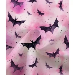 Halloween Girls' 3D Graphic Witch Bat Dress Long Sleeve Summer Spring Daily Holiday Vacation Beautiful Sweet Kids 4-12 Years Casual Dress A Line Dress Knee-length Polyester Regular Fit