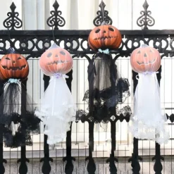 Halloween Hanging Ghosts Decor Ornament Spooky