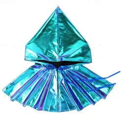 Halloween Hooded Cape Visor Cap Pride Glamorous Metallic Adults' Unisex Halloween Carnival Clubwear Pride Parade Pride Month Easy Halloween Costumes Dress Up