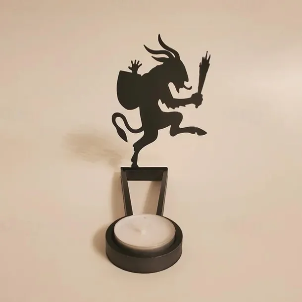 Halloween Horror Candle Holder Metal Decoration Funny Shadow Stand, Halloween Funny Candle Holder Desktop Decoration ( Without Candles )
