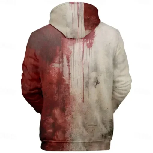 Halloween I'm Fine Hoodie Pullover Anime 3D Front Pocket Graphic For Couple's Men's Women's Adults' Halloween Carnival Masquerade 3D Print Party Casual Daily