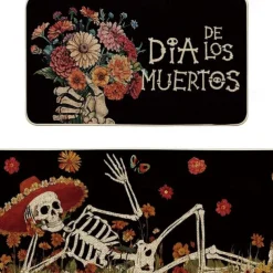 Halloween Kitchen Mats, 2PCS Kitchen Rugs, Cushioned Anti Fatigue Kitchen Mats for Floor, Non-Slip Standing Desk Mat, Waterproof Kitchen Rug Set for Kitchen, Floor, Office