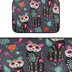 Halloween Kitchen Mats, 2PCS Kitchen Rugs, Cushioned Anti Fatigue Kitchen Mats for Floor, Non-Slip Standing Desk Mat, Waterproof Kitchen Rug Set for Kitchen, Floor, Office