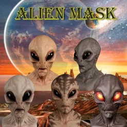 Halloween Mask Alien Funny Alien Magic Mask Cosplay Costume Party Novelty Latex Full Head Masks for Adult and Kids-Halloween