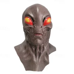 Halloween Mask Alien Funny Alien Magic Mask Cosplay Costume Party Novelty Latex Full Head Masks for Adult and Kids-Halloween