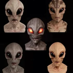 Halloween Mask Alien Funny Alien Magic Mask Cosplay Costume Party Novelty Latex Full Head Masks for Adult and Kids-Halloween