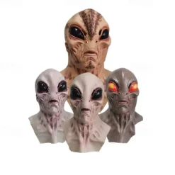 Halloween Mask Alien Funny Alien Magic Mask Cosplay Costume Party Novelty Latex Full Head Masks for Adult and Kids-Halloween