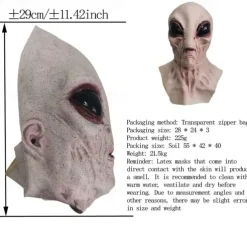 Halloween Mask Alien Funny Alien Magic Mask Cosplay Costume Party Novelty Latex Full Head Masks for Adult and Kids-Halloween